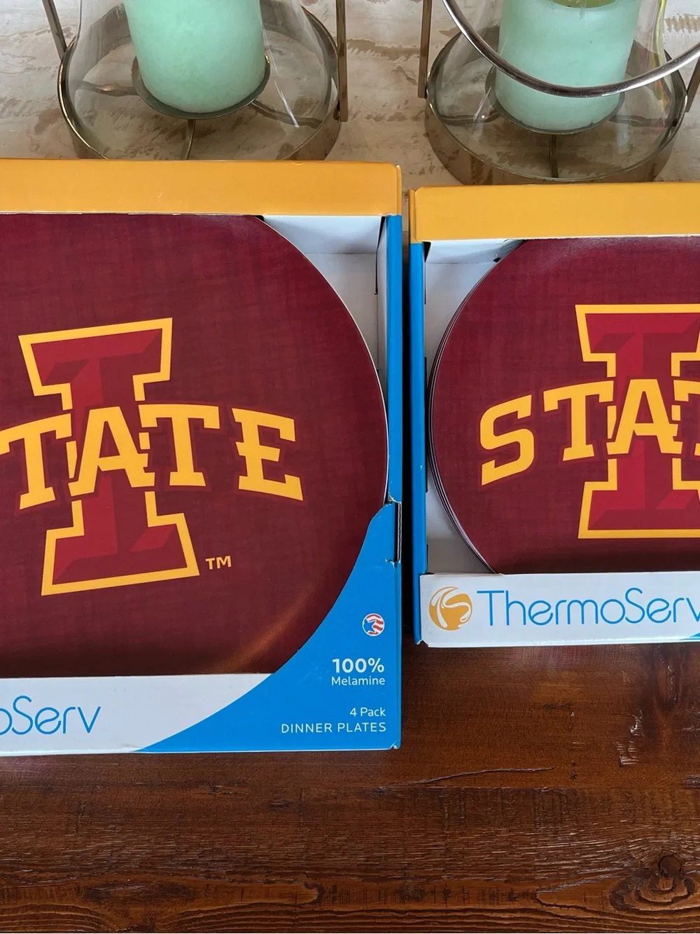 lowa State Cyclones ThermoServ Plates Set (8 Total - Dinner & Salad) New